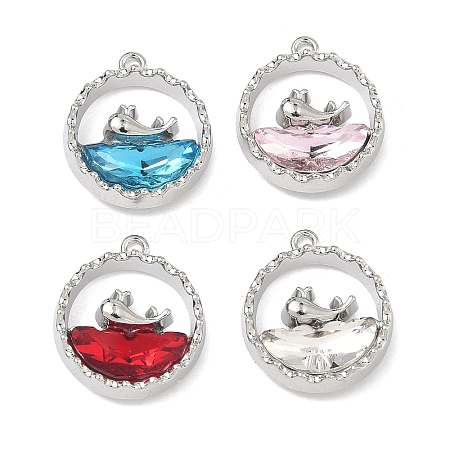 Alloy Glass Pendants FIND-B061-05P-A-1