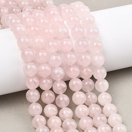 Natural Madagascar Rose Quartz Beads Strands G-Z146-A01-10mm-02-1