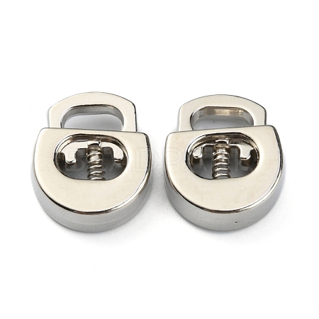Alloy Spring Cord Locks FIND-WH0110-063P-1