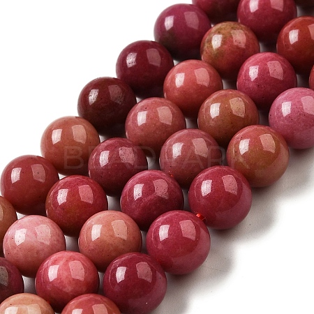 Dyed Natural Malaysia Jade Beads Strands G-G021-02B-19-1