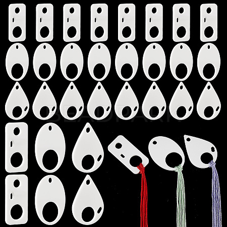 30Pcs 3 Style Acrylic Thread Winding Boards FIND-PH0010-06B-1