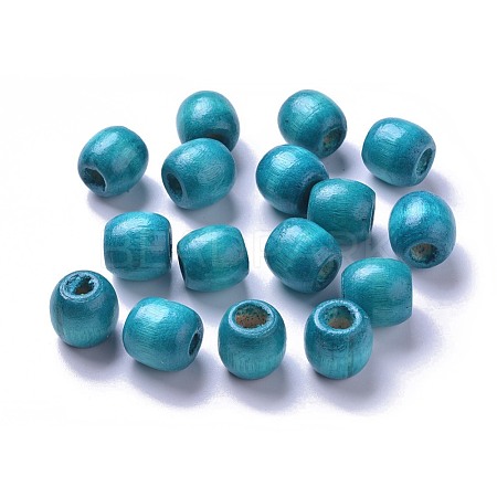 Dyed Natural Maple Wood Beads WOOD-Q007-16mm-06-LF-1