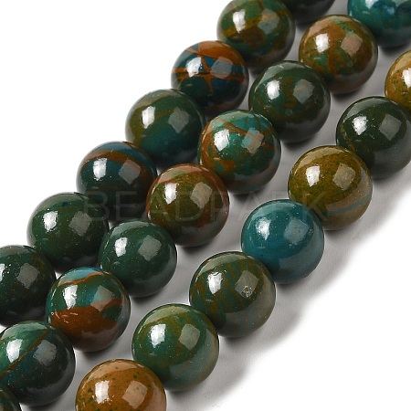 Natural Dyed White Jade Beads Strands G-M402-C04-08-1