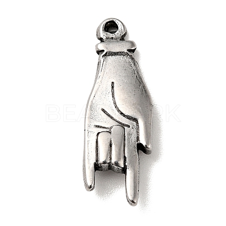 304 Stainless Steel Pendants STAS-G278-33AS-1