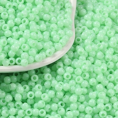 Opaque Acrylic Beads SACR-A007-01B-20-1