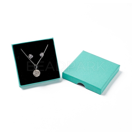 Paper with Sponge Mat Necklace Boxes X-OBOX-G018-01B-04-1