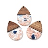 Resin and Walnut Pendants FIND-R051-15G-1