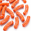 Opaque Spray Painted Acrylic Beads MACR-S372-002F-B09-1