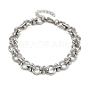 304 Stainless Steel Link Chain Bracelets BJEW-H207-01B-P-4