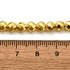 Electroplated Synthetic Non-magnetic Hematite Beads Strands G-L613-C01-02-4