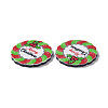 Christmas Style Printed Acrylic Cabochons MACR-O045-01C-3