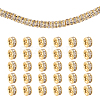 50Pcs 316 Surgical Stainless Steel Rhinestone Spacer Beads STAS-UN0063-78-1