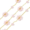 Brass Flower Link Chains CHC-H114-08G-01-1