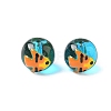 Ocean Theme Handmade Glass Enamel Beads LAMP-D304-02E-1