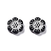 Black Opaque Acrylic Beads OACR-G016-32B-2