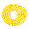 Electroplate Glass Beads Strands EGLA-A034-P1mm-B03-A-2