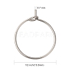 316 Surgical Stainless Steel Wine Glass Charms Rings STAS-L214-01E-2