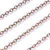 Brass Flat Oval Cable Chains CHC025Y-01-R-3