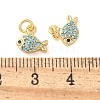 Brass Micro Pave Cubic Zirconia Pendants X-KK-U056-19G-3