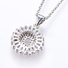 304 Stainless Steel Initial Pendant Necklaces NJEW-H486-30P-D-2