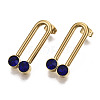 201 Stainless Steel Stud Earrings X-STAS-R115-27A-G-1