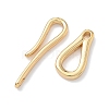 Brass Hook and S-Hook Clasps KK-Z136-41C-G-3