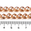 Transparent Electroplate Glass Beads Strands EGLA-N002-34C-C26-3