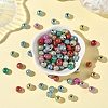 Spray Painted Acrylic Beads X-ACRP-Q018-8mm-M-5