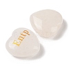 Natural Quartz Crystal Heart Engraving MBTI Figurines Statues for Home Office Desk Decorations G-K353-05O-2