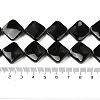 Natural Black Stone Beads Strands G-L239-18-5