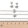 Tarnish Resistant 304 Stainless Steel Jewelry Sets SJEW-H144-23P-5