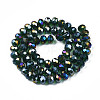 Electroplate Glass Beads Strands EGLA-A034-T8mm-B28-2