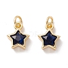 Brass Cubic Zirconia Charms FIND-Z005-02E-1