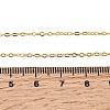 Brass Cable Chain Necklaces X-SW028-G-4