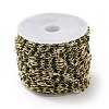 Brass Enamel Curb Chains CHC-C003-13G-17-3