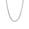 Non-Tarnish 201 Stainless Steel Curb Chain Necklaces for Men NJEW-Q336-08A-P-1