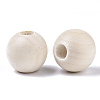 Unfinished Natural Wood Beads X-WOOD-Q041-04C-2