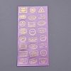 Glitter Self Adhesive Waterproof Hot Stamping Stickers DIY-D023-01B-2