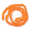 Transparent Electroplate Glass Beads Strands GLAA-F029-2mm-C11-2