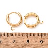 Rack Plating Eco-friendly Brass Chunky Hoop Earring Findings KK-D075-02G-RS-1-4