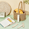 DIY Unfinished Wood Pencil Shape Pendant Decoration AJEW-WH0314-223-5
