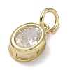 Brass Pave Cubic Zirconia Charms KK-CBA56EF-30G-03-2