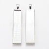 Alloy Big Pendant Cabochon Settings PALLOY-WH0037-02S-1