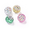 Polymer Clay Rhinestone Beads RB-L029-04-1