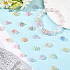 200Pcs Transparent Glass Beads Caps GLAA-PA0001-21-4
