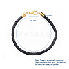 Braided Leather Bracelets Making X-BJEW-JB04814-02-5