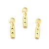 Rack Plating Brass Folding Crimp Ends KK-P274-03G-1
