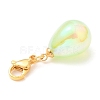 Rainbow Iridescent Acrylic Teardrop Pendant Decorations HJEW-JM01086-3