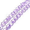 Transparent Glass Beads Strand GLAA-F112-02G-1