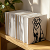 Non-Skid Iron Bookend Display Stands AJEW-WH0548-050-4